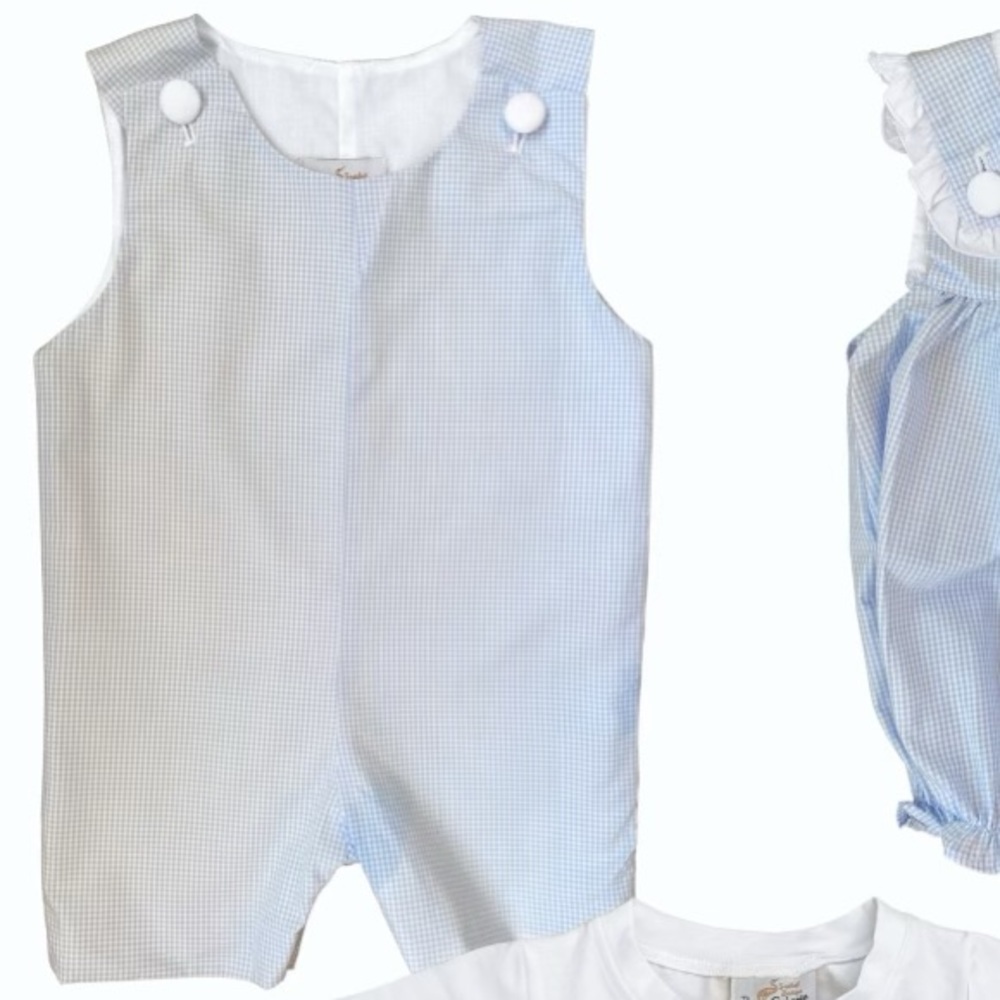 Blue Gingham Jon Jon